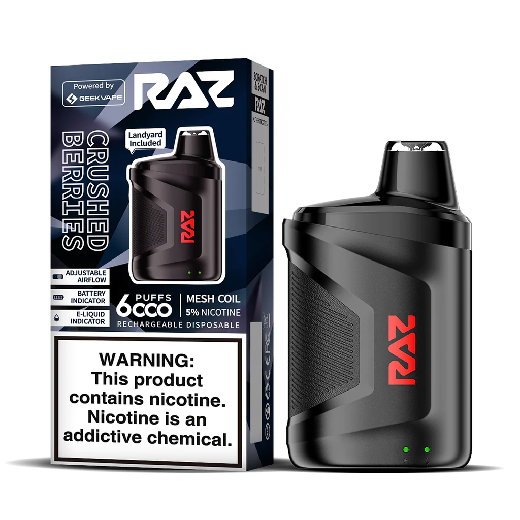 RAZ CA6000 Crushed Berries disposable vape