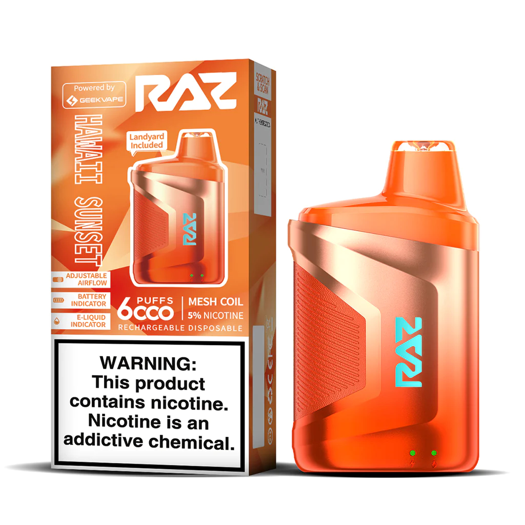 RAZ CA6000 Hawaii Sunset disposable vape